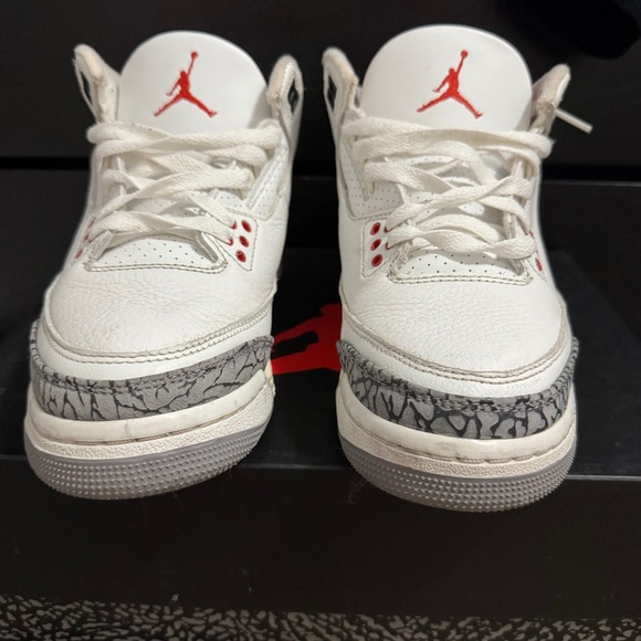 AIR JORDAN RETRO (GS) SIZE 6y WHITE CEMENT REIMAGINED - Picture 1 of 6